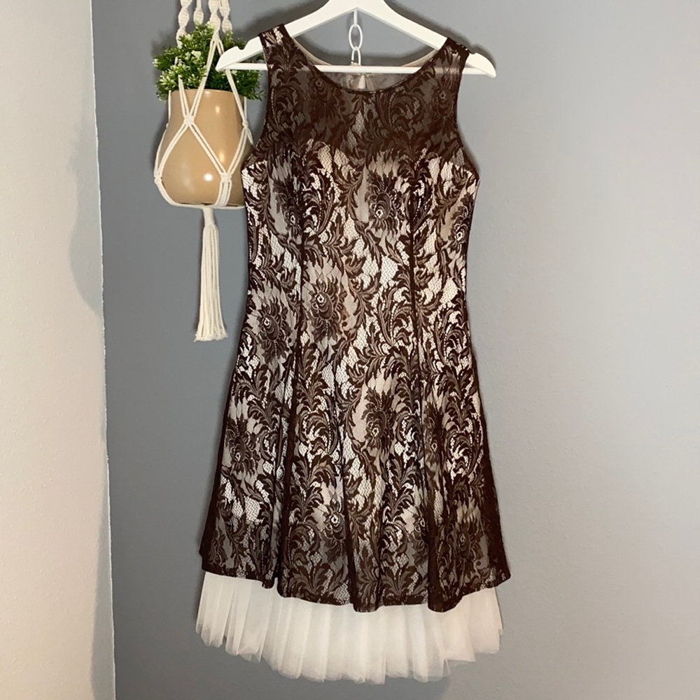 Impression Dress Style 20227, Chocolate, Size 12